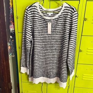 Elle Monochrome Striped Sweater